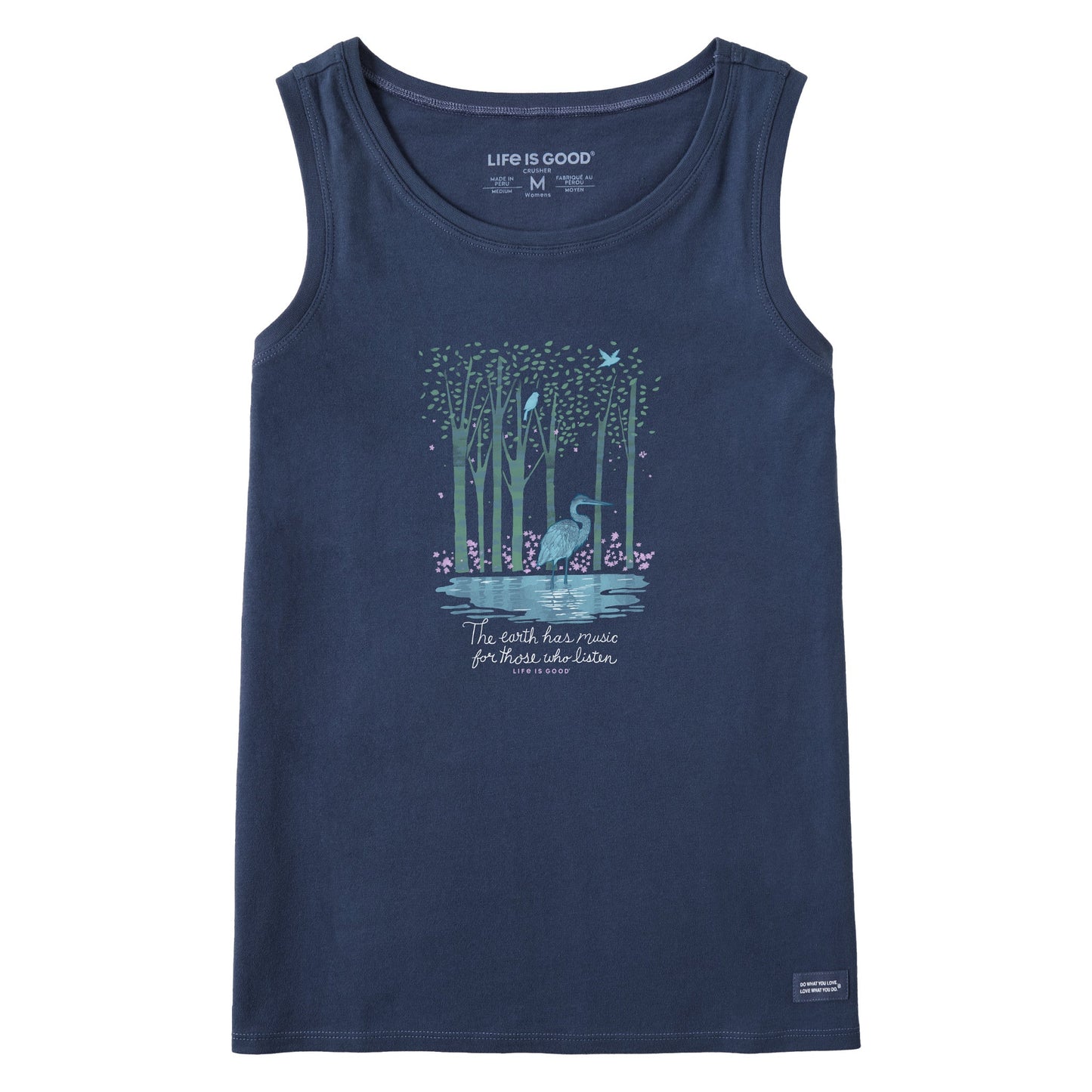 Women's Earth Has Music Heron Crusher Tank