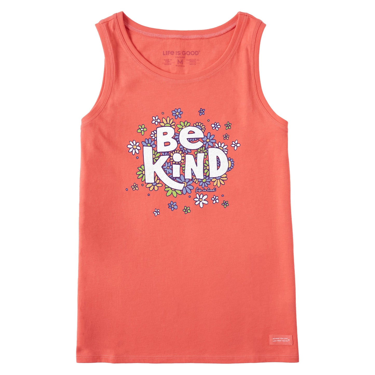 Women's Be Kind Flower Lines Crusher Tank
