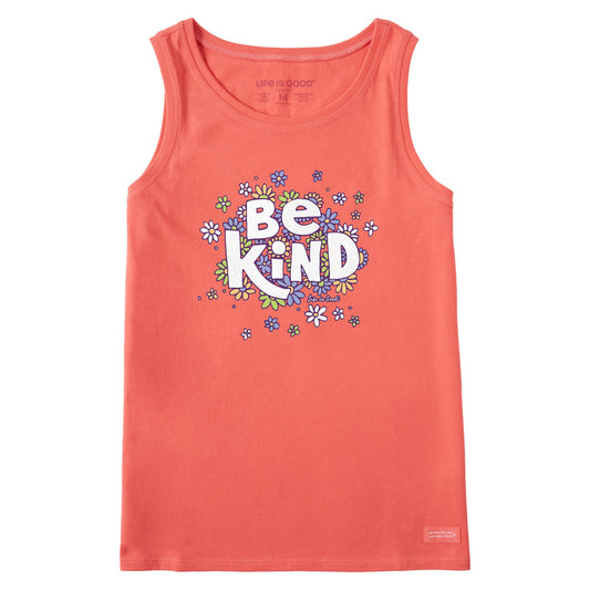 Women's Be Kind Flower Lines Crusher Tank