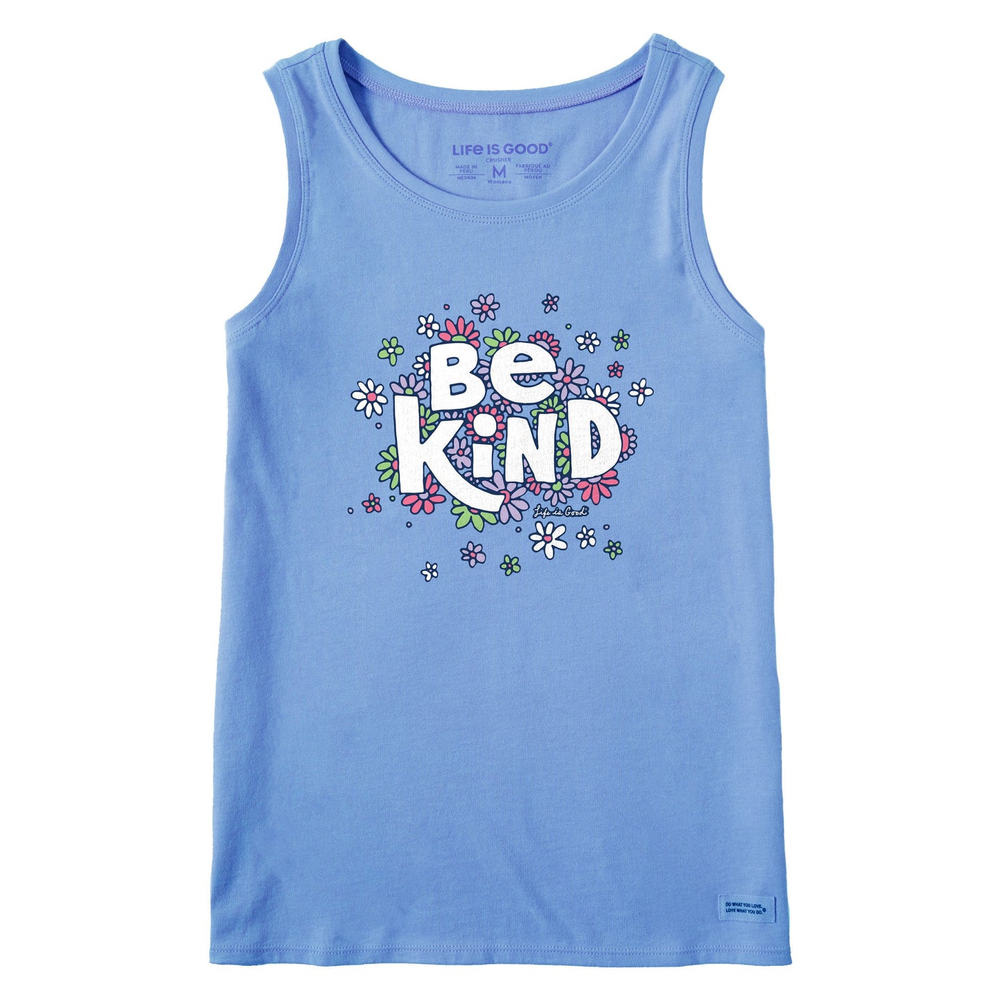 Women's Be Kind Flower Lines Crusher Tank
