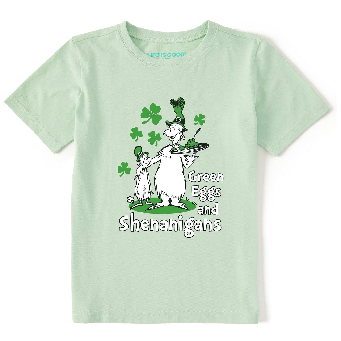 Kids Green Eggs and Shenanigans Short Sleeve Crusher Tee
