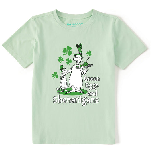 Kids Green Eggs and Shenanigans Short Sleeve Crusher Tee