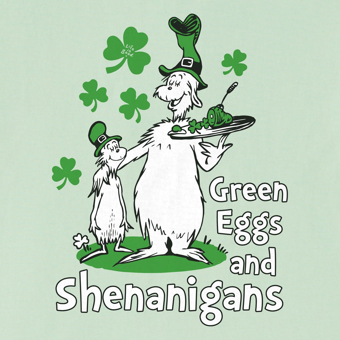 Kids Green Eggs and Shenanigans Short Sleeve Crusher Tee
