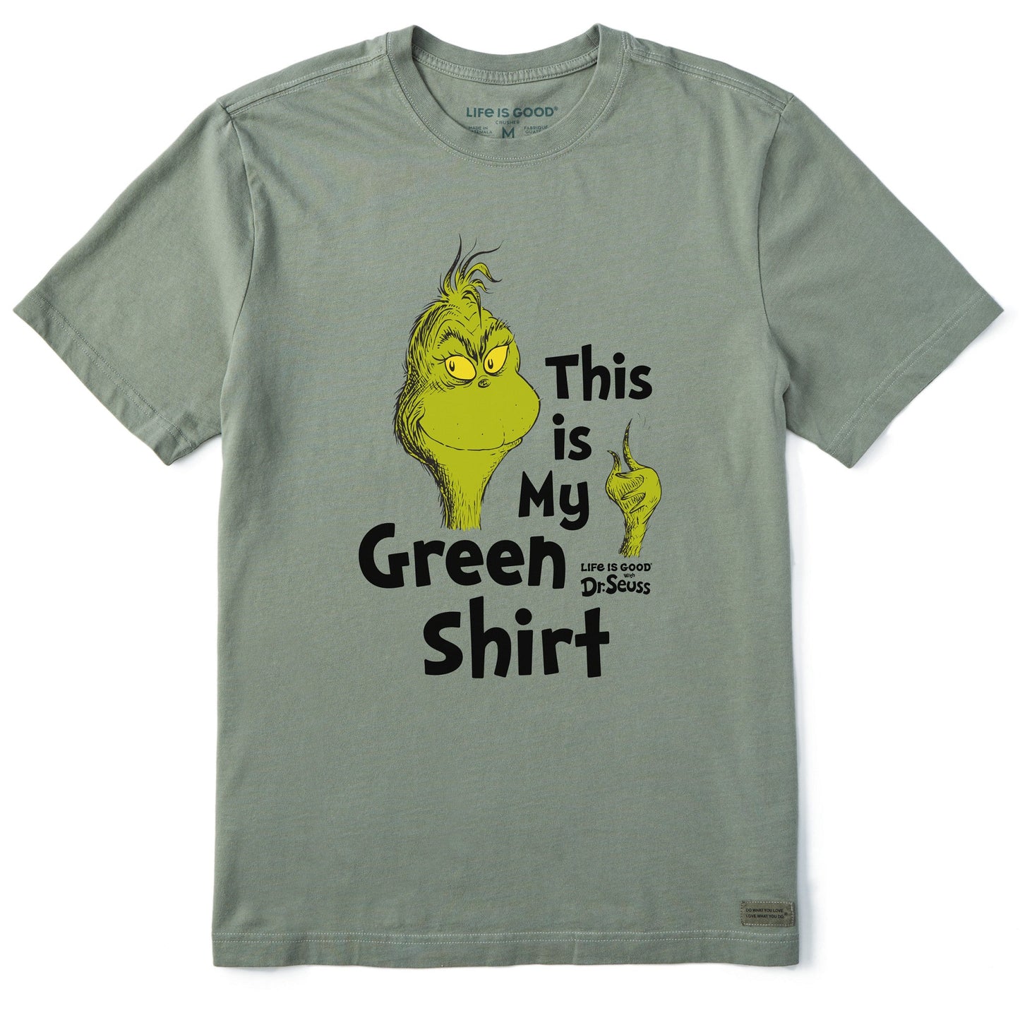 Men's This is My Green Shirt Short Sleeve Crusher Tee