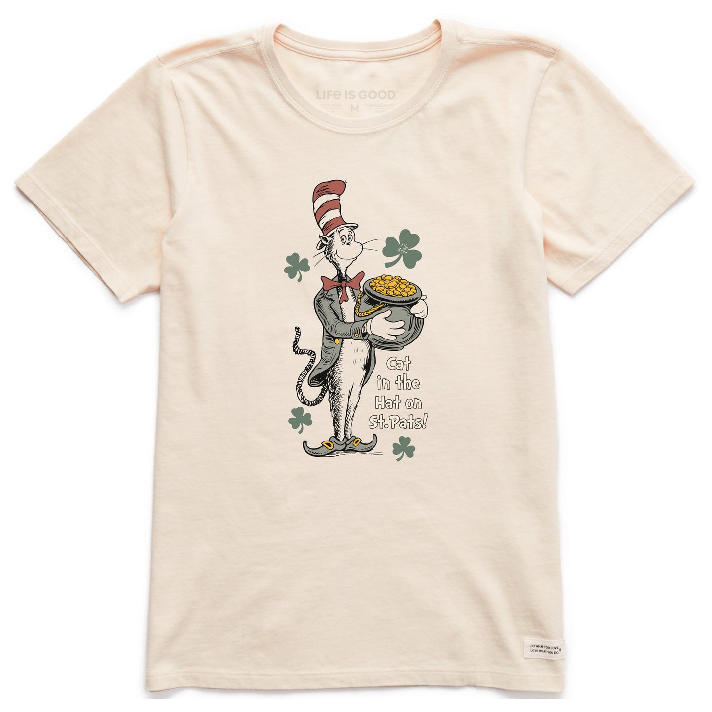 Women's Cat in the Hat on St. Pat's Short Sleeve Crusher Tee