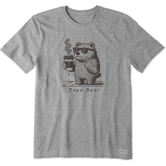 Men's Papa Bear with Coffee Short Sleeve Tee