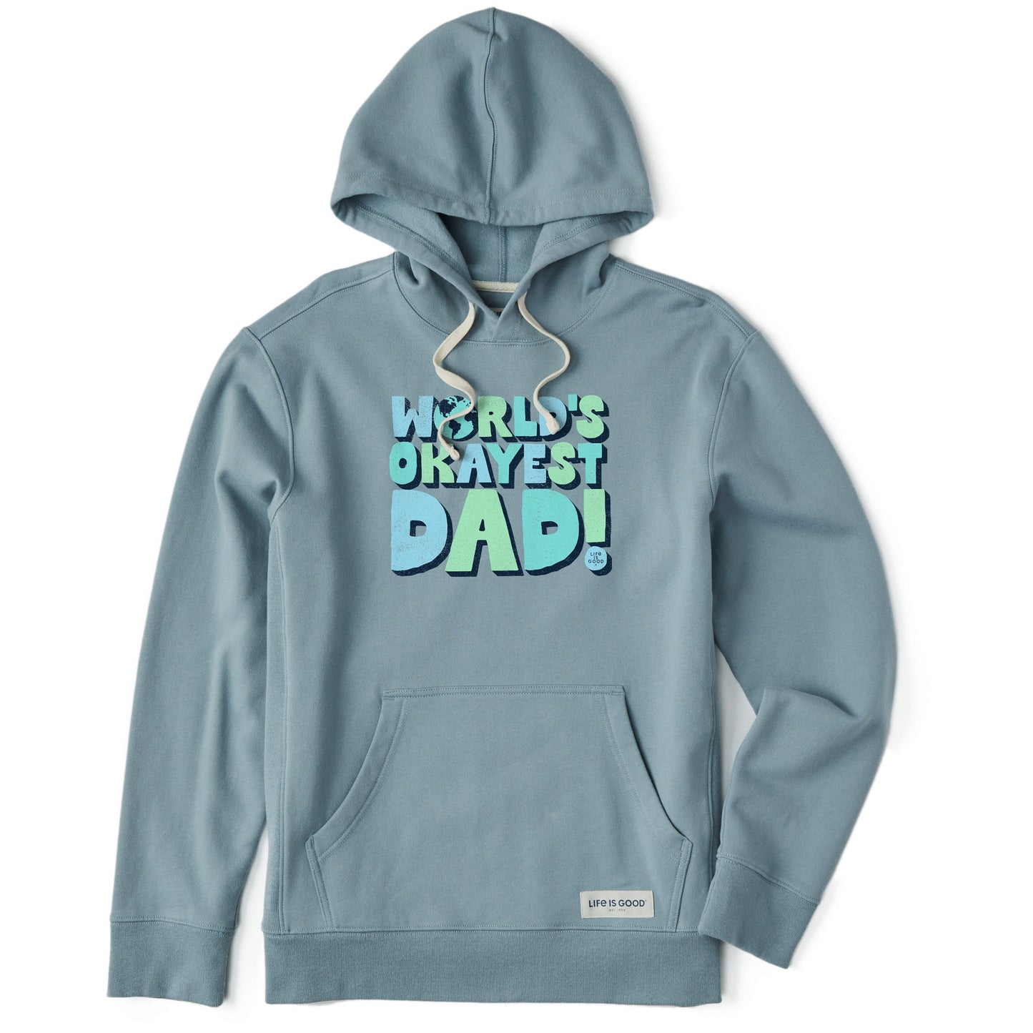 Men's World's Okayest Dad Simply True Fleece Hoodie