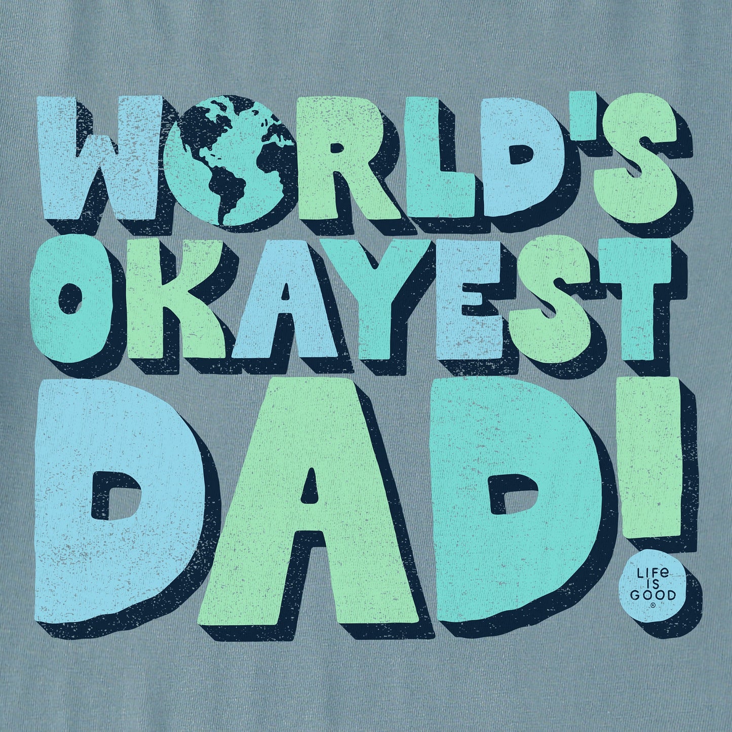 Men's World's Okayest Dad Simply True Fleece Hoodie