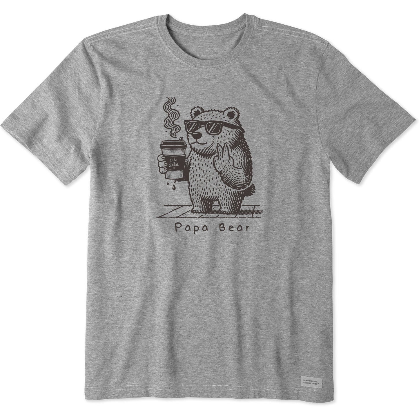 Men's Papa Bear with Coffee Short Sleeve Tee