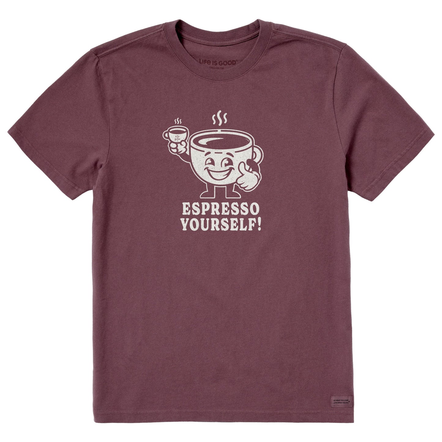 Men's Espresso Yourself Guy Short Sleeve Crusher Tee