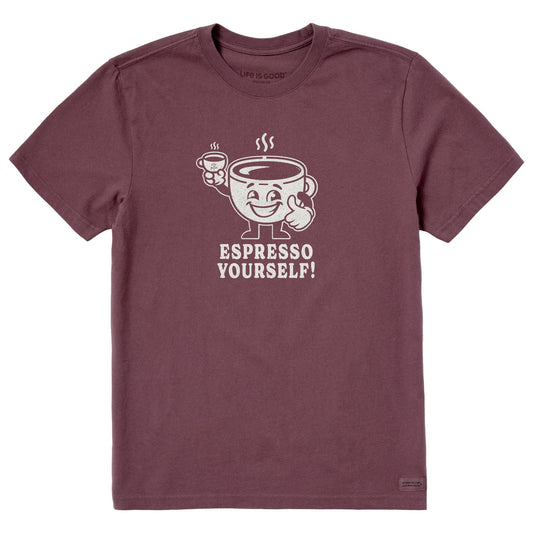 Men's Espresso Yourself Guy Short Sleeve Crusher Tee