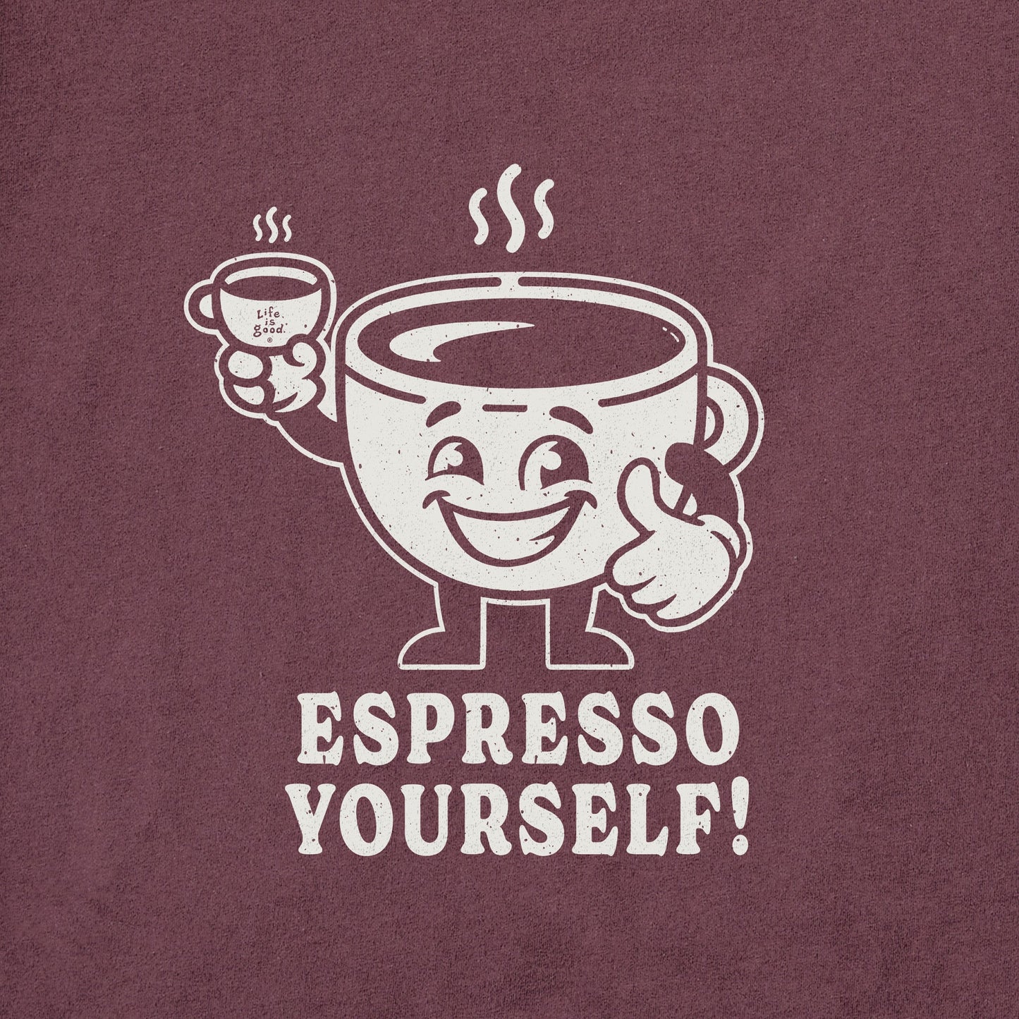 Women's Espresso Yourself Guy Short Sleeve Crusher Tee