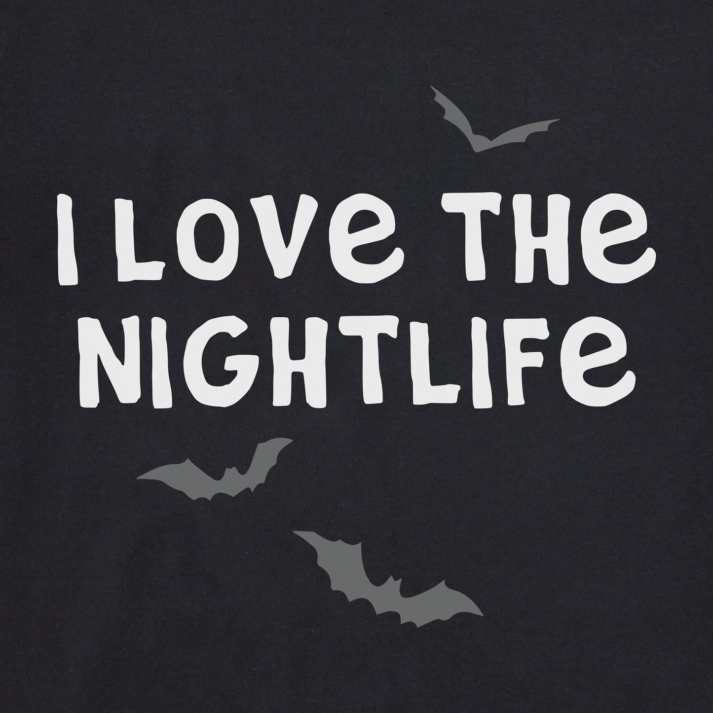 Kids I Love the Nightlife Long Sleeve Crusher Tee