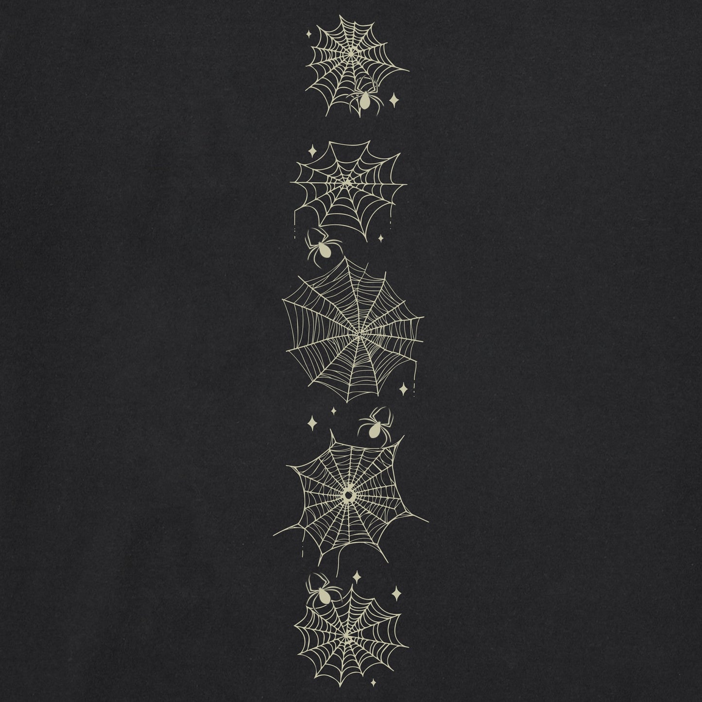 Kids Spooky Spiderweb Long Sleeve Crusher Tee