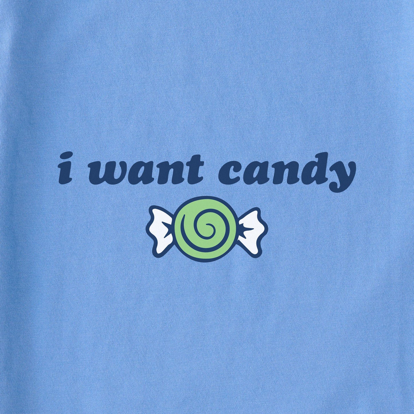Kids I Want Candy Long Sleeve Crusher Tee