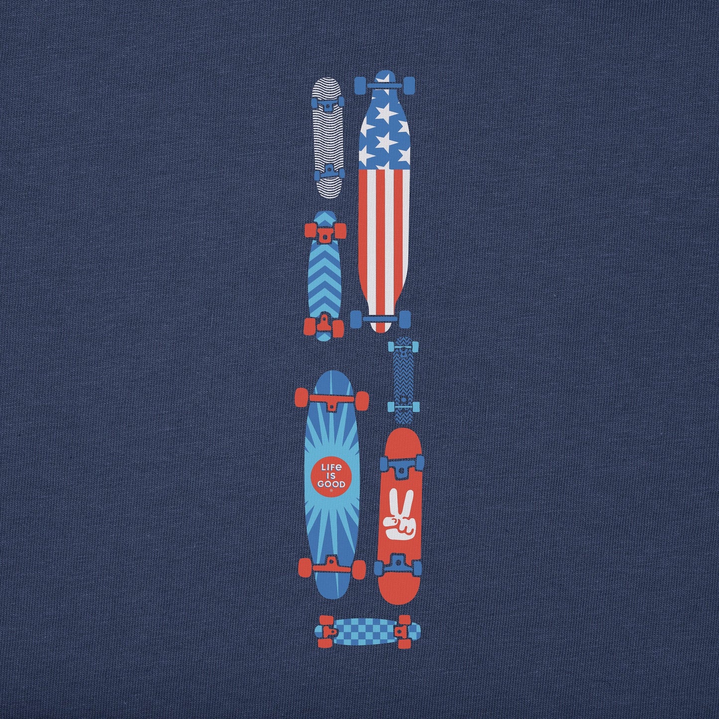 Kids Let the Good Times Roll Skateboard Long Sleeve Crusher Tee