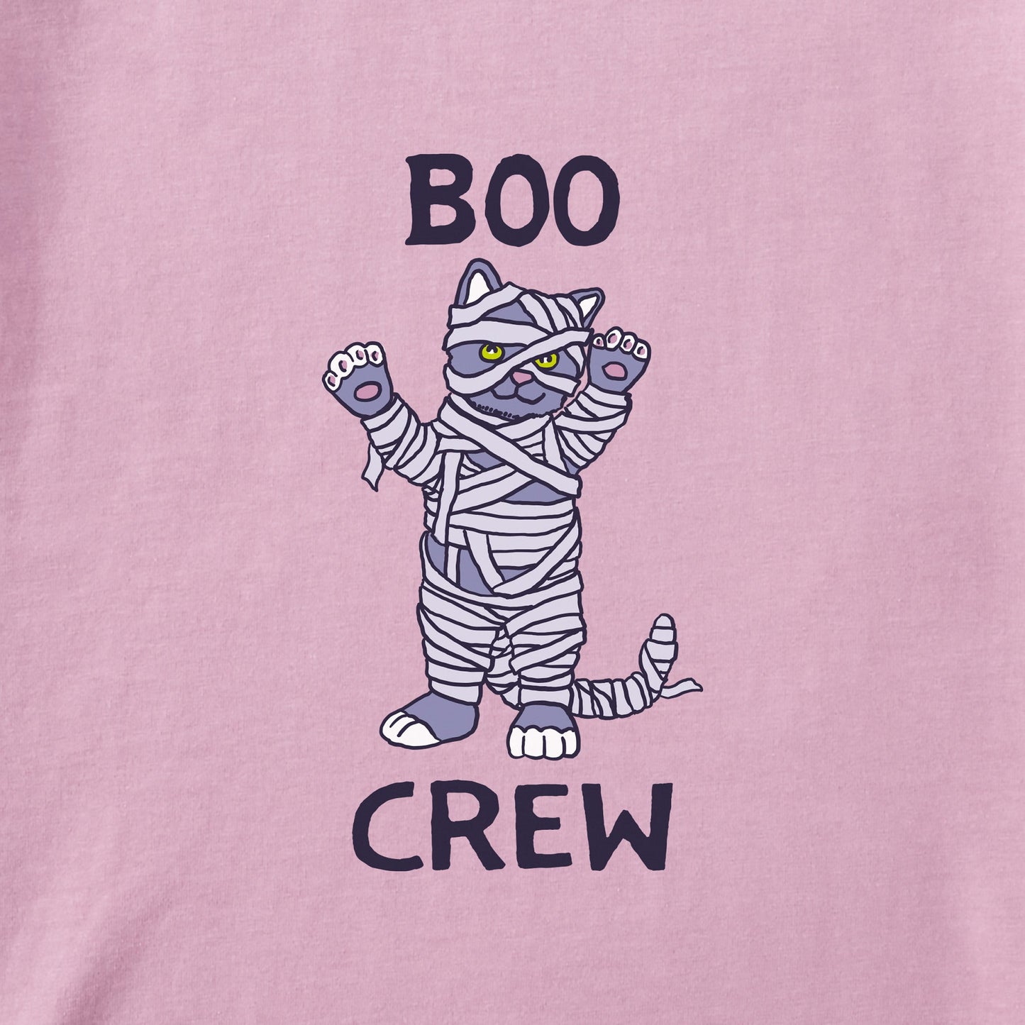 Kids Boo Crew Cats Long Sleeve Crusher Tee
