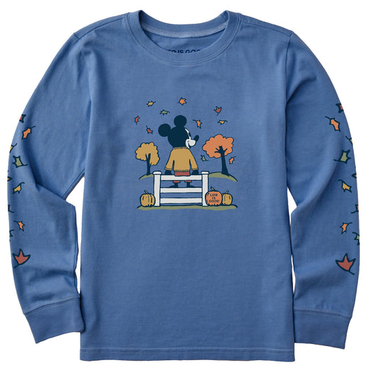 Kids Sitting on the Fence Willie Long Sleeve Crusher Tee