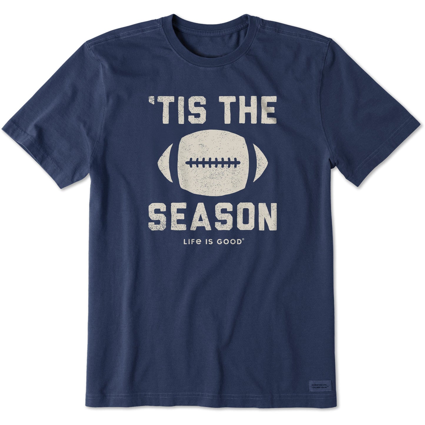 Men's Tis The Football Season Short Sleeve Crusher Tee