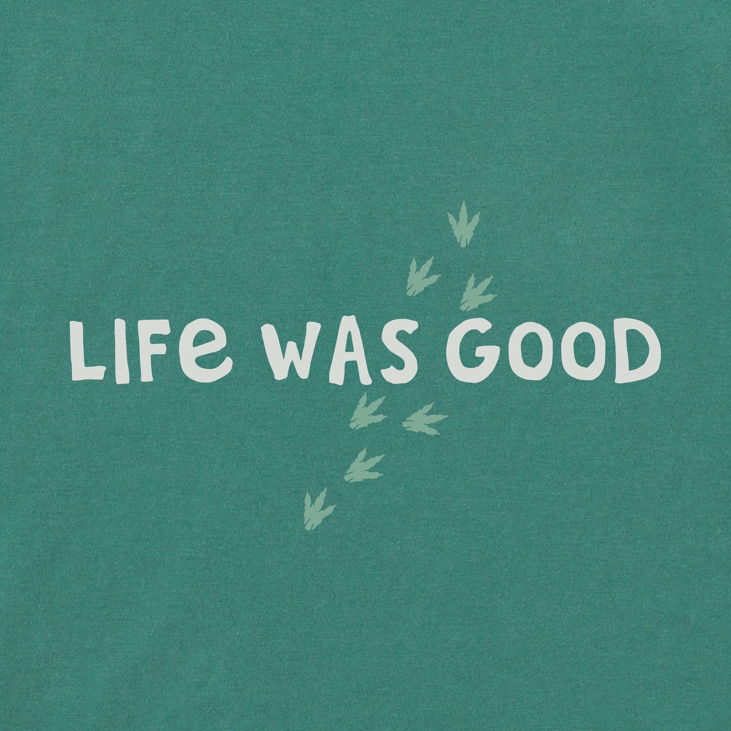 Toddler Life Was Good Dinos Long Sleeve Crusher Tee