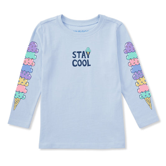 Toddler Stay Cool Cone Stack Long Sleeve Crusher Tee