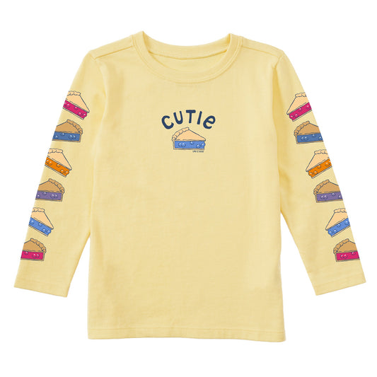 Toddler Cutie Pie Long Sleeve Crusher Tee