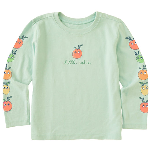 Toddler Little Cutie Long Sleeve Crusher Tee