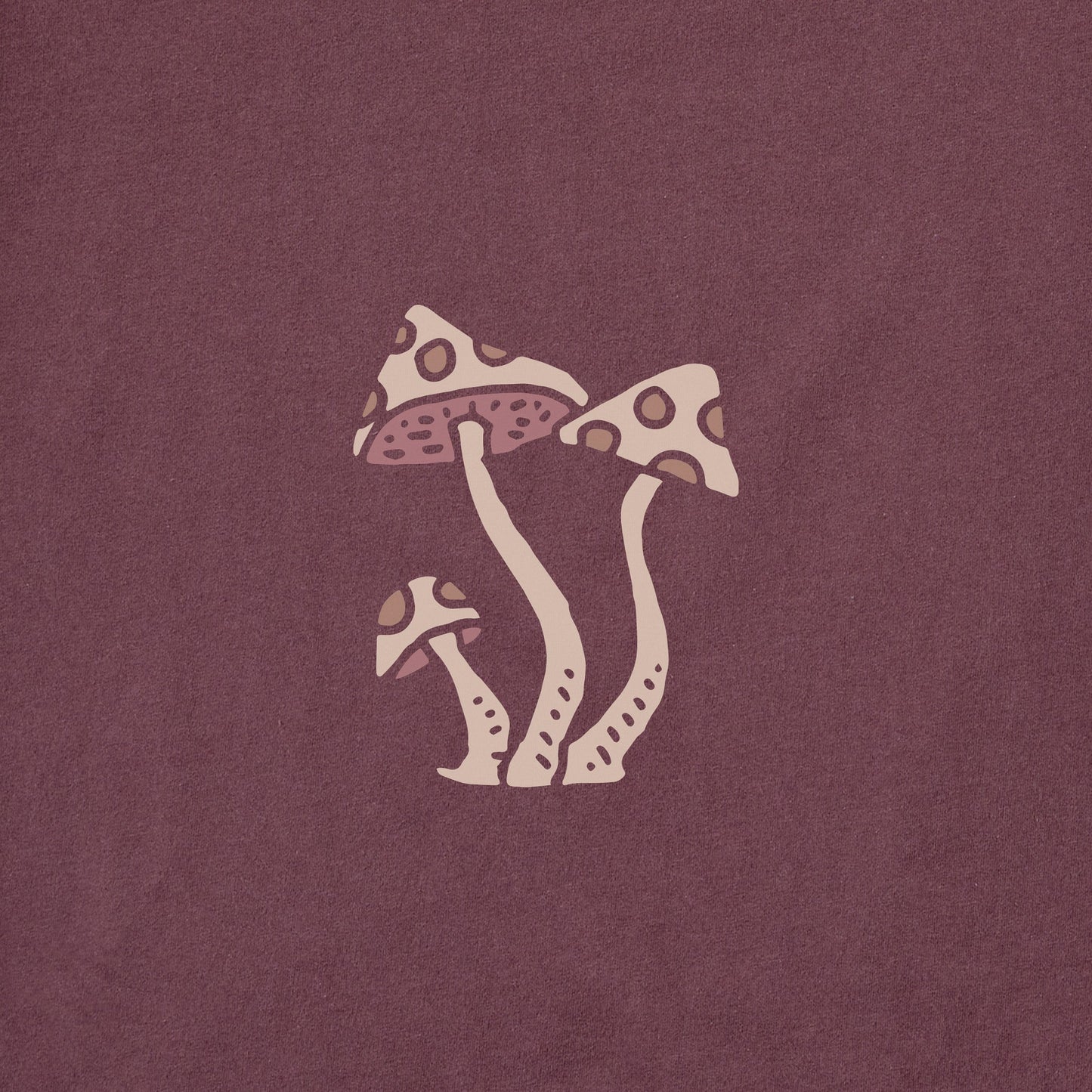 Women's Fall Mushrooms Long Sleeve Crusher Tee