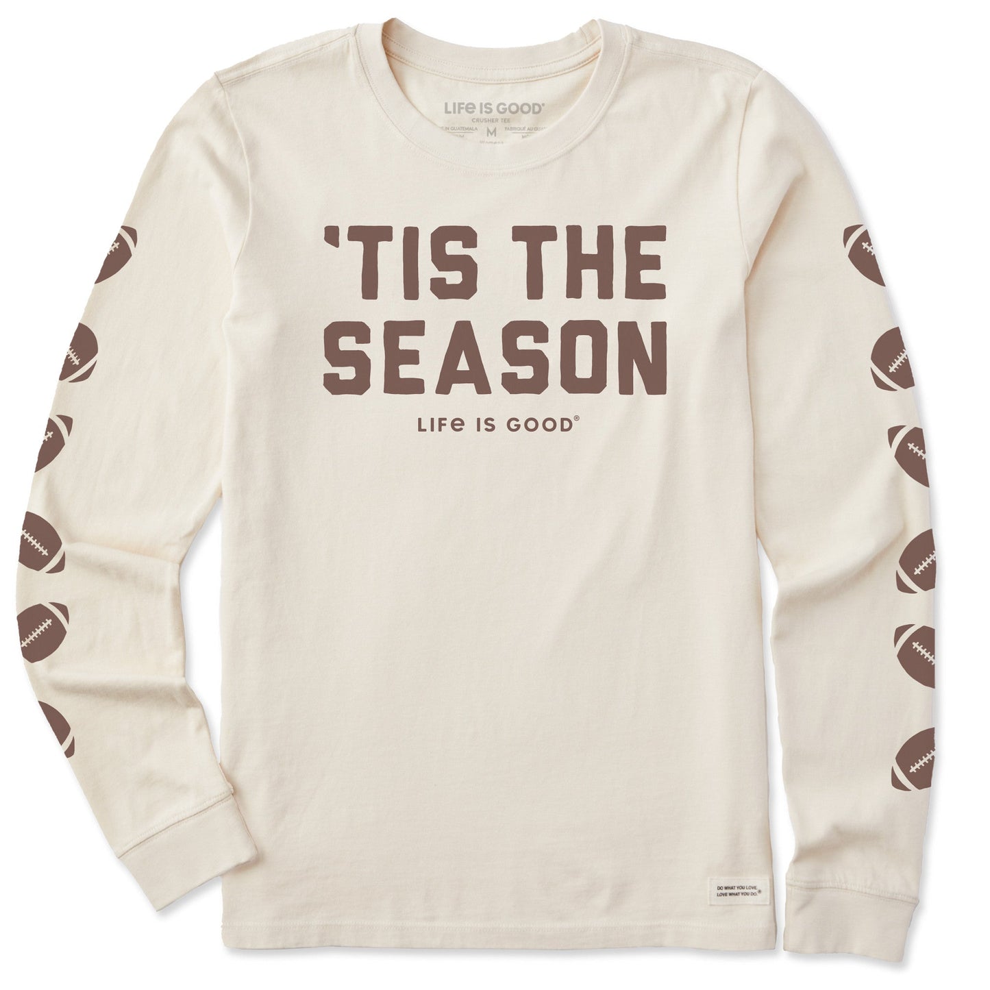 Women's 'Tis the Season Football Long Sleeve Crusher Tee