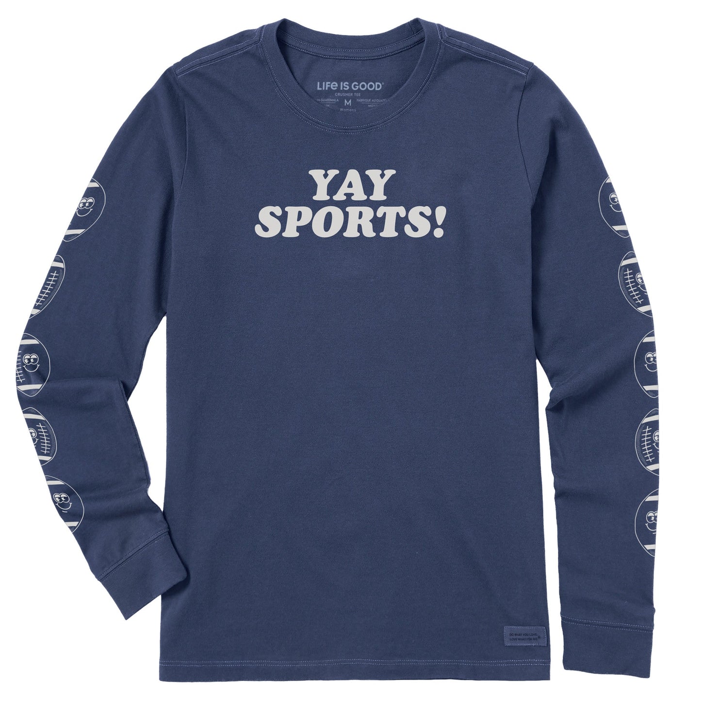 Women's Yay Sports! Long Sleeve Crusher Tee