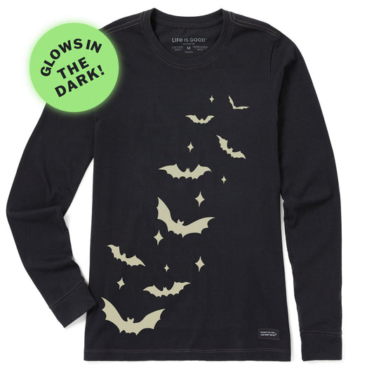 Women's Flying Bats Long Sleeve Crusher Tee