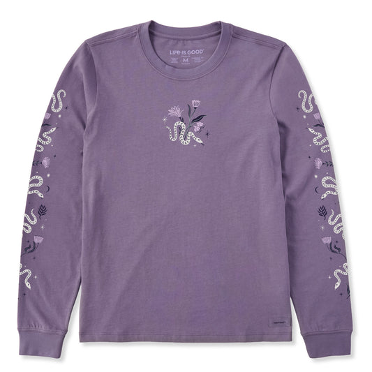 Women's Celestial Snakes Long Sleeve Crusher Tee