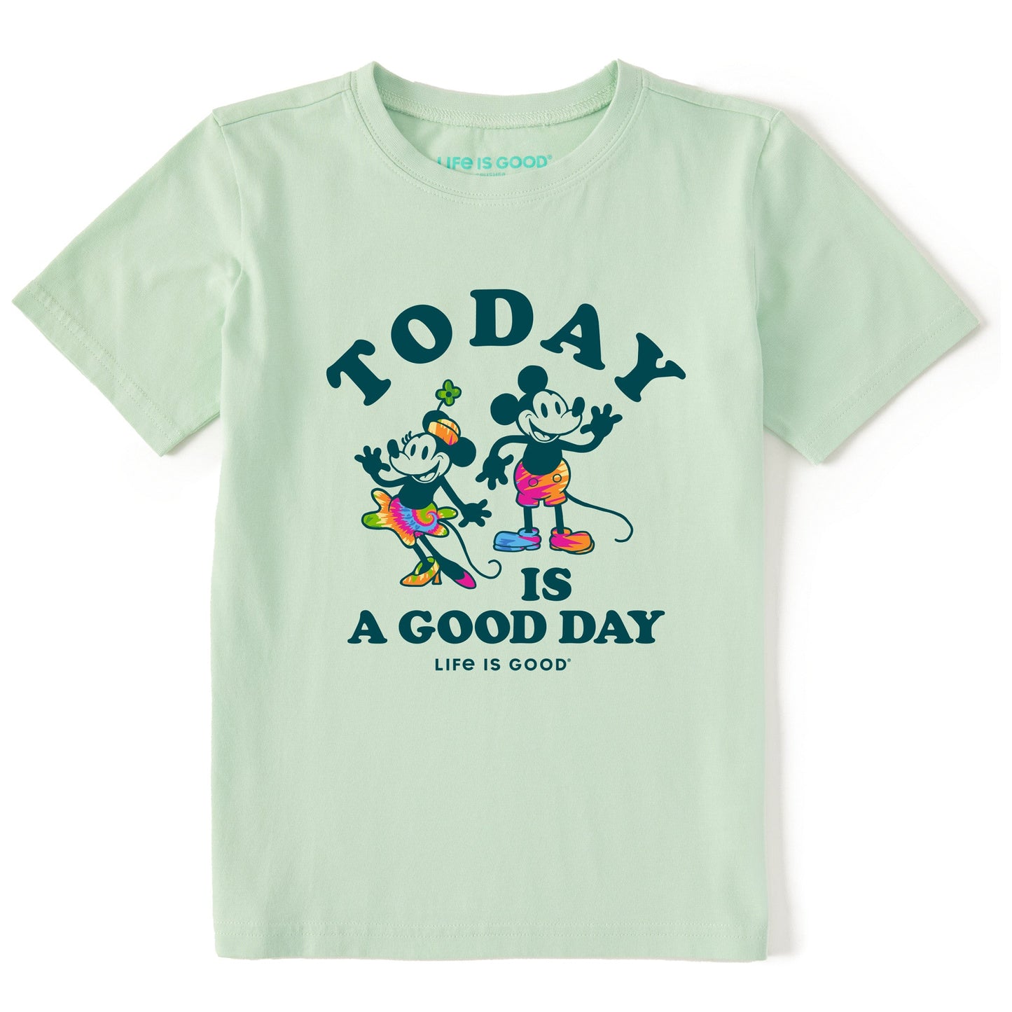 Kids Willie and Lady Good Day Tie Dye Short Sleeve Crusher Tee