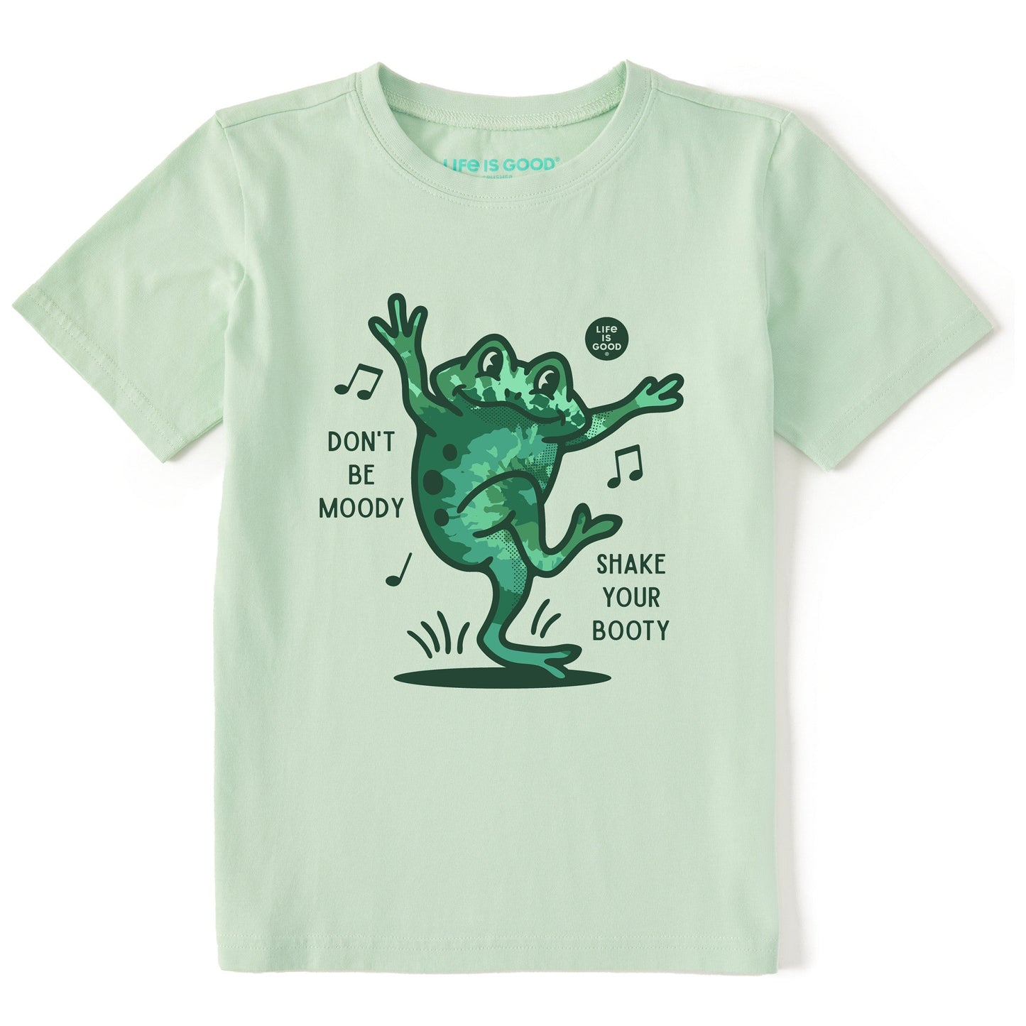 Kids Shake Your Booty Frog Tie Dye Short Sleeve Crusher Tee