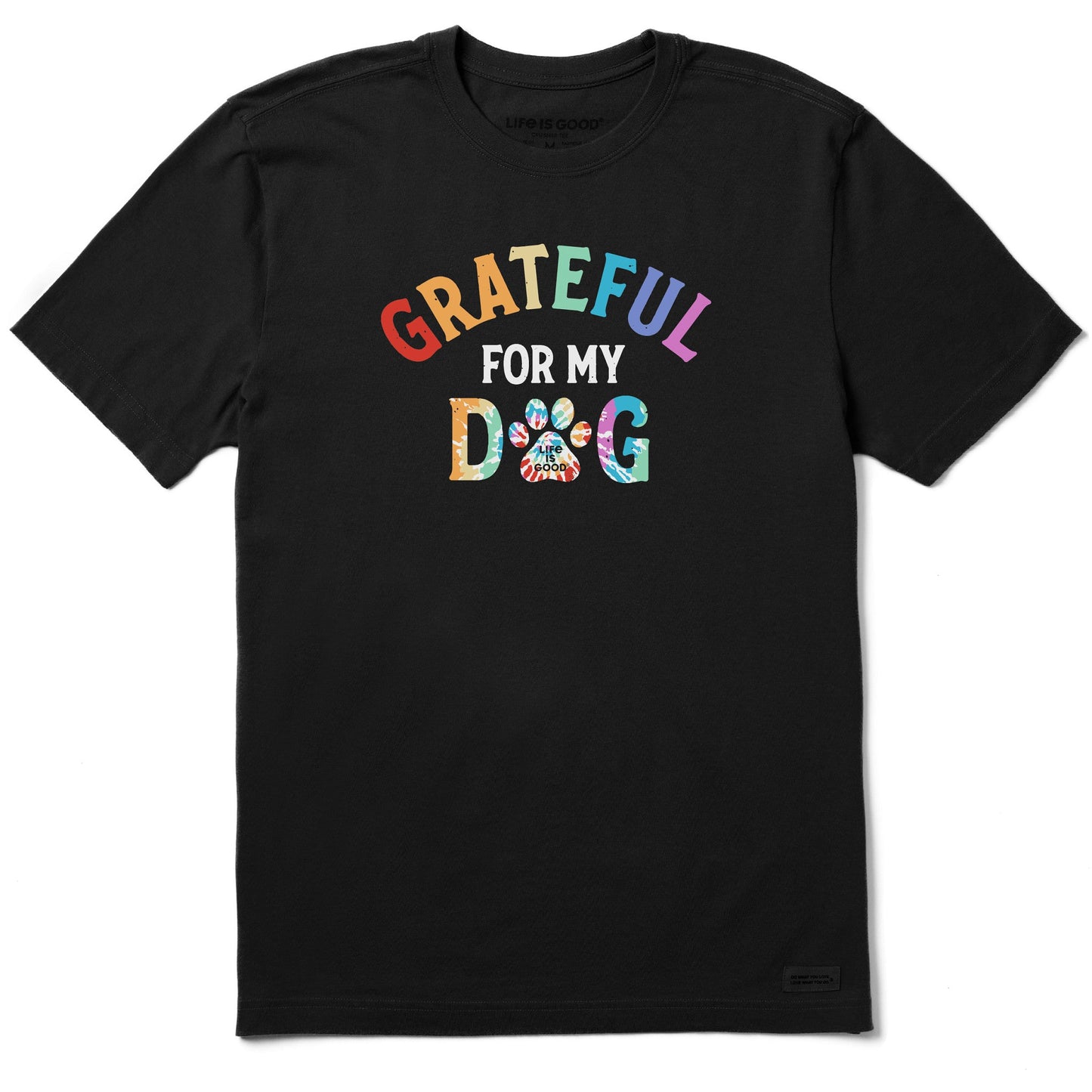 Men's Grateful for my Dog Tie Dye Short Sleeve Tee