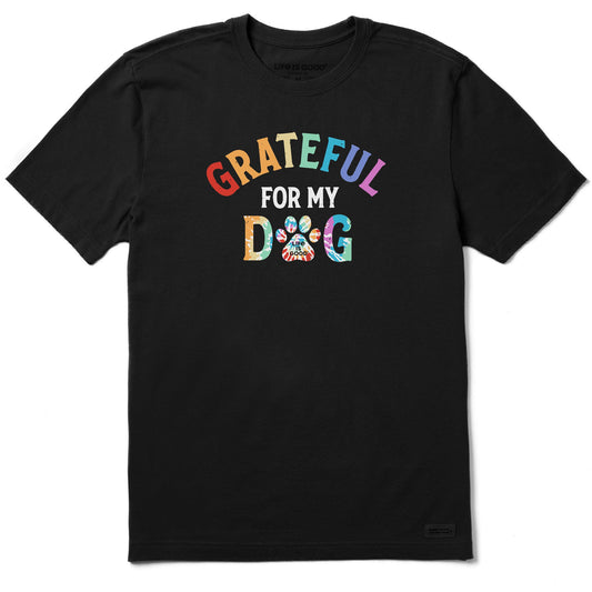 Men's Grateful for my Dog Tie Dye Short Sleeve Tee