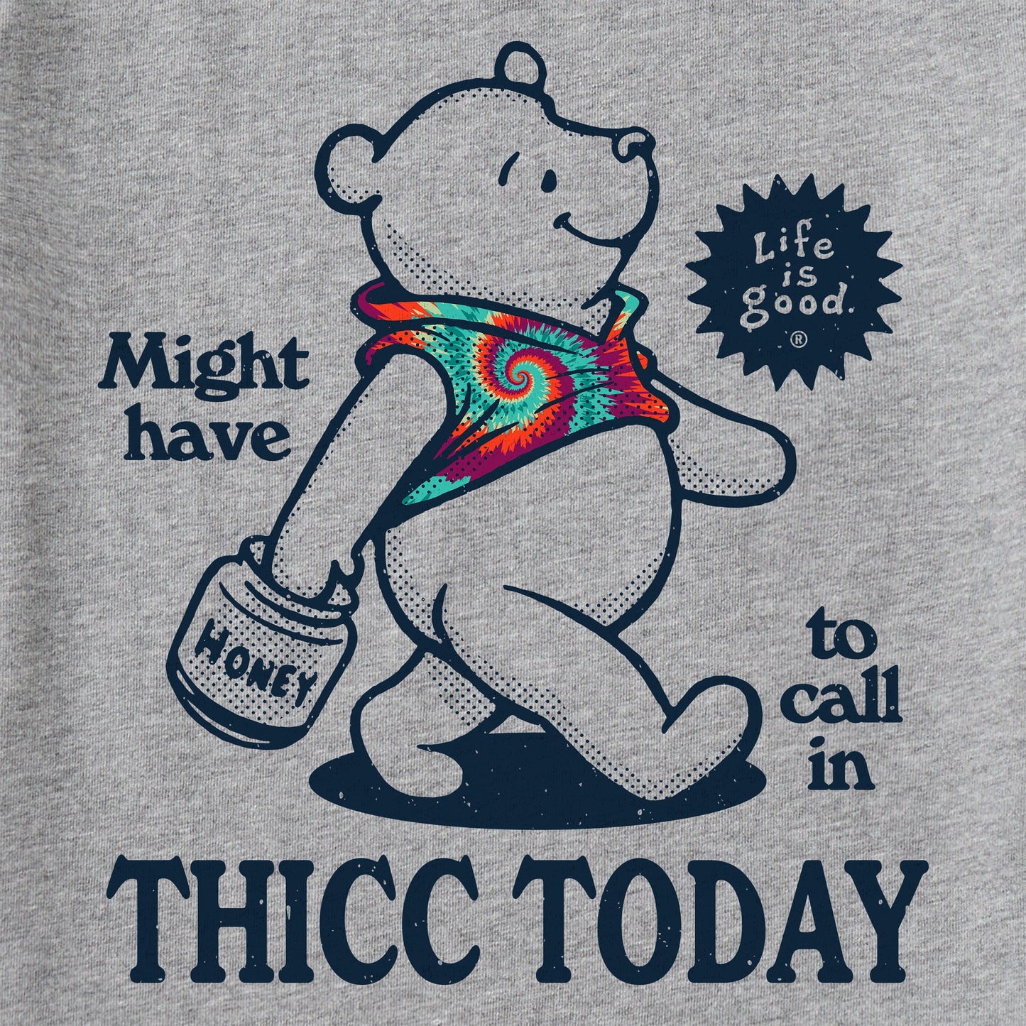 Men's Thicc Today Tie Dye Short Sleeve Tee