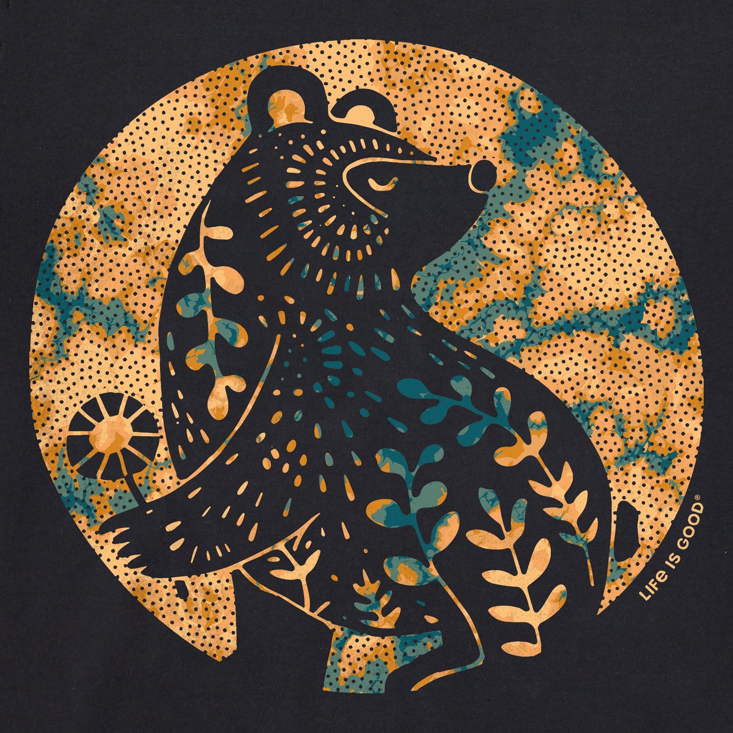 Men's Harvest Bear Tie Dye Short Sleeve Tee