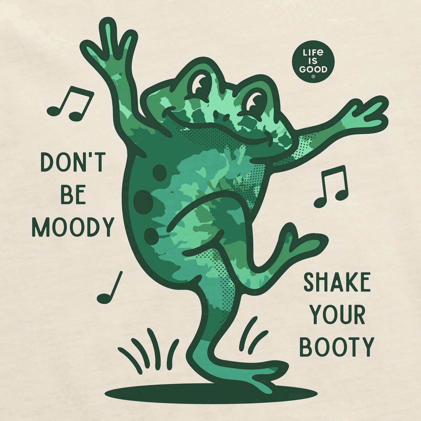 Men's Shake Your Booty Frog Tie Dye Short Sleeve Crusher Tee