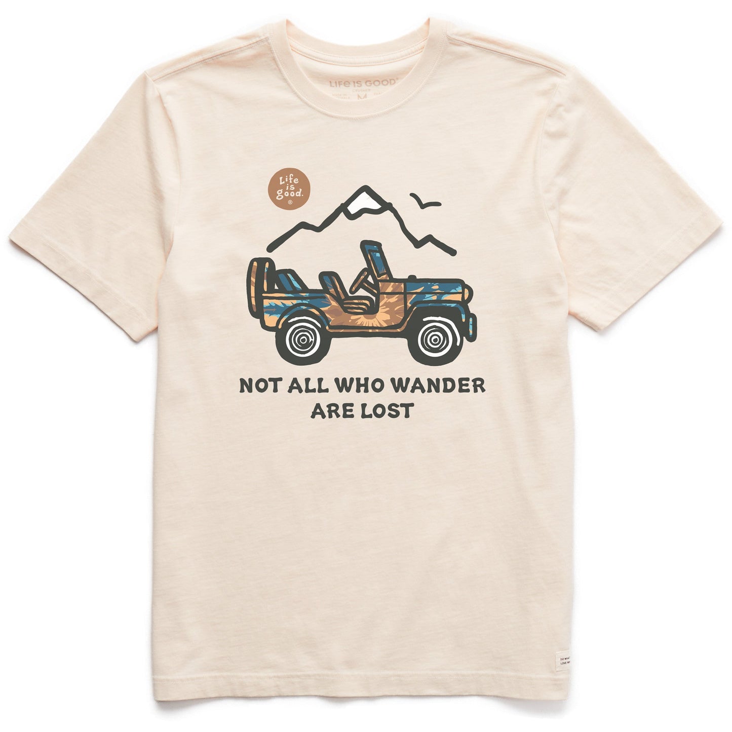 Men's Not All Who Wander Vehicle Tie dye Short Sleeve Crusher Tee