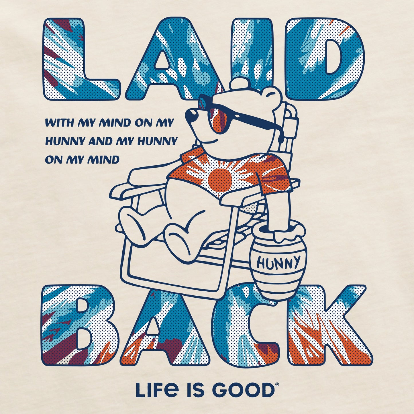 Men's Winnie Hunny On My Mind Tie dye Short Sleeve Crusher Tee