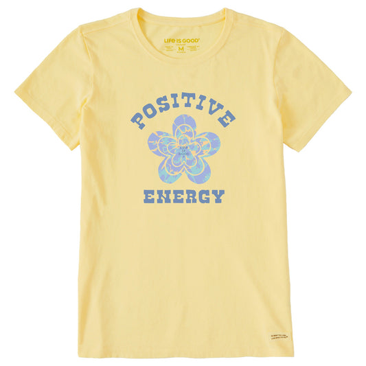Women's Positive Energy Flower Tie Dye Short Sleeve Tee