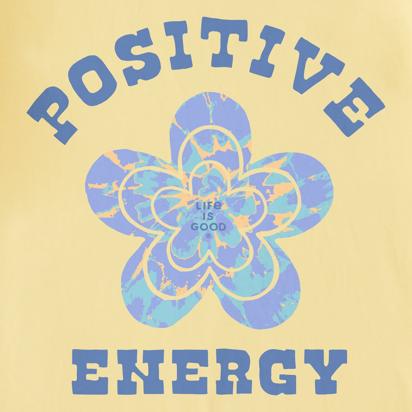Women's Positive Energy Flower Tie Dye Short Sleeve Tee