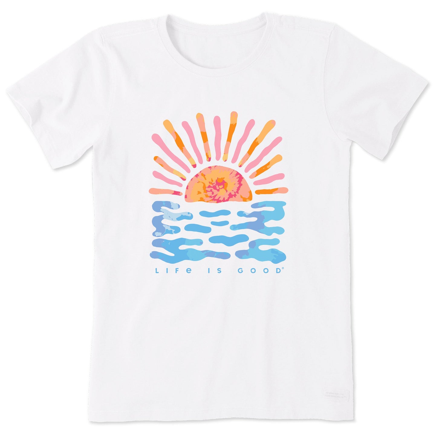Women's Sun Water Tie Dye Short Sleeve Tee