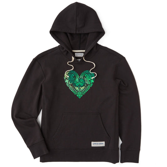 Women's Celtic Clover Heart Tie Dye Simply True Fleece Hoodie