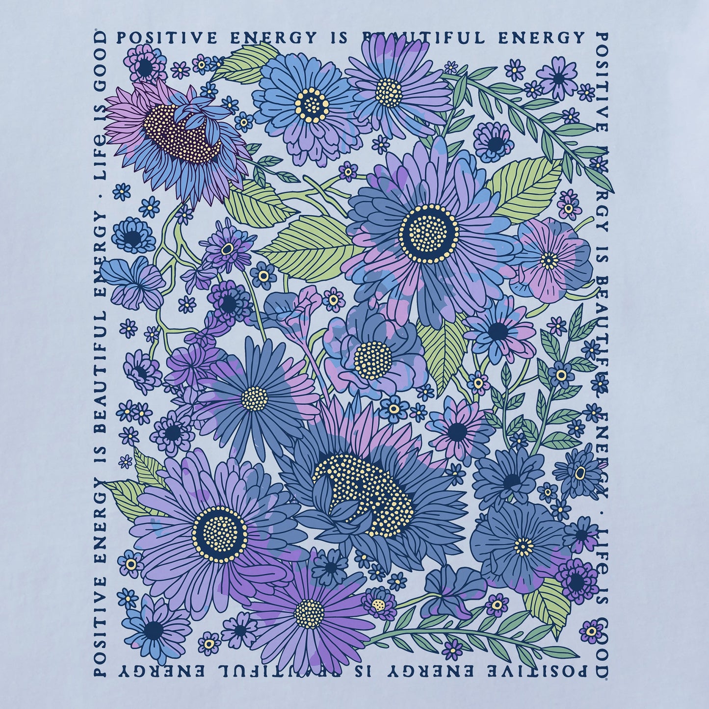 Women's Beautiful Energy Tie Dye Simply True Fleece Crew