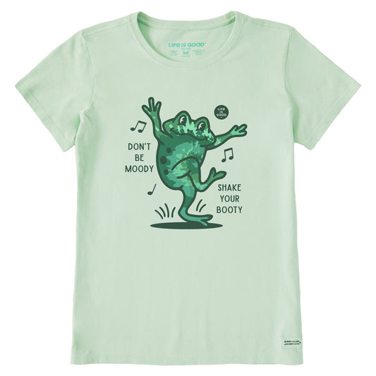 Women's Shake Your Booty Frog Tie Dye Short Sleeve Crusher Tee