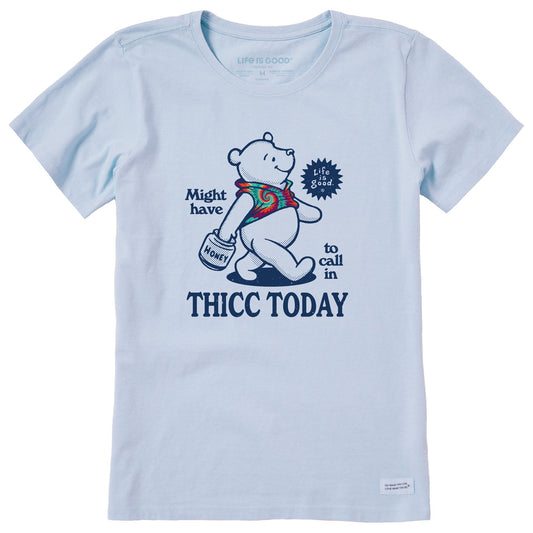 Women's Thicc Today Tie Dye Short Sleeve Crusher Tee