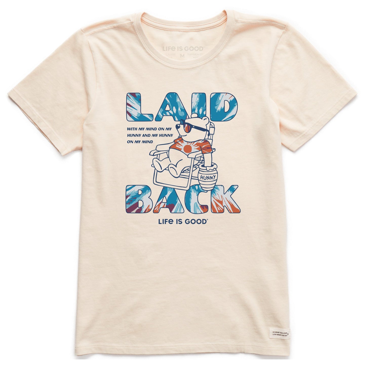 Women's Winnie Hunny On My Mind Tie dye Short Sleeve Crusher Tee