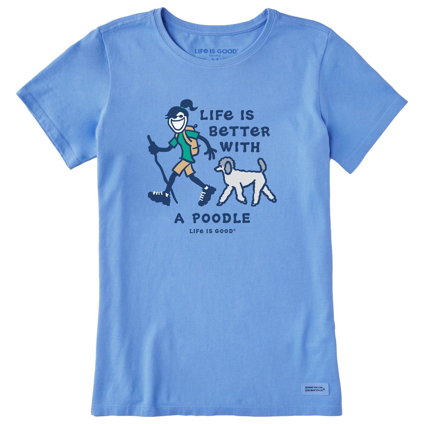 Women's Better With a Poodle Jackie Short Sleeve Tee